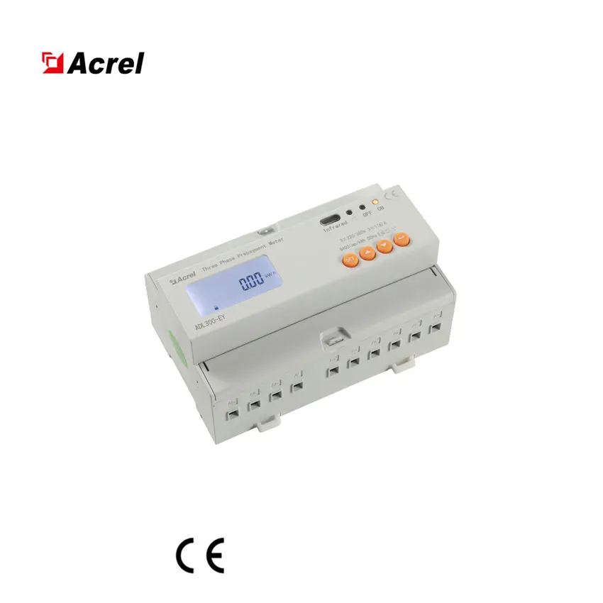 Din Railway Install Smart 7P Dtsd1352/C Rs485 Communication 3 Phase Digital Electric Meter Reading Of Acrel