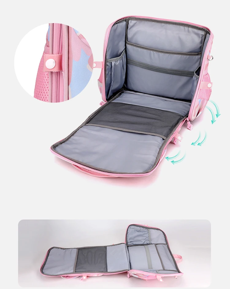 Hot Sell Durable Child Primary Waterproof School Backpacks Oxford Kids Bags