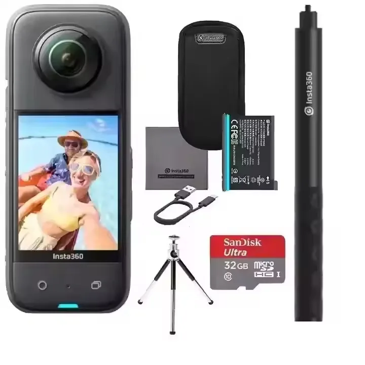 Новая распродажа Экшн-камера insta 360 X3 5 7 K видео 10 м водонепроницаемая для стабилизации состояния Insta ONE X 3 Спортивная камера