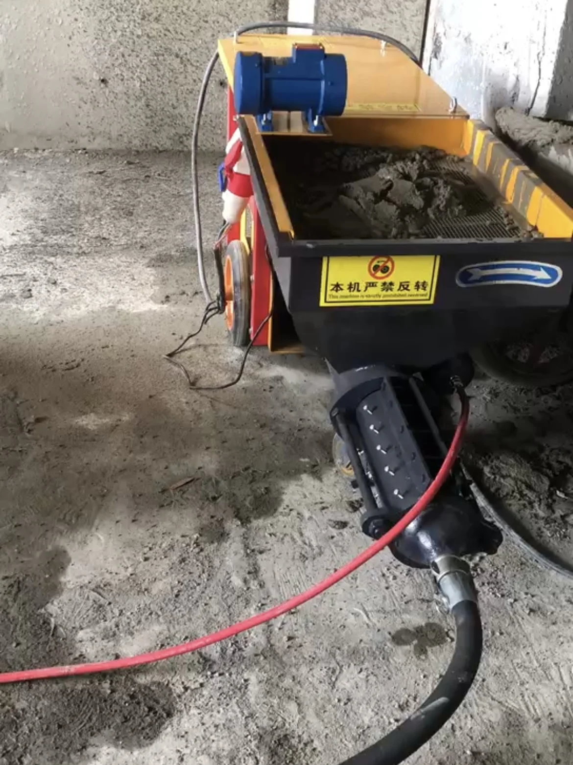 Factory sale mortar putty spraying machine wall plastering sprayer