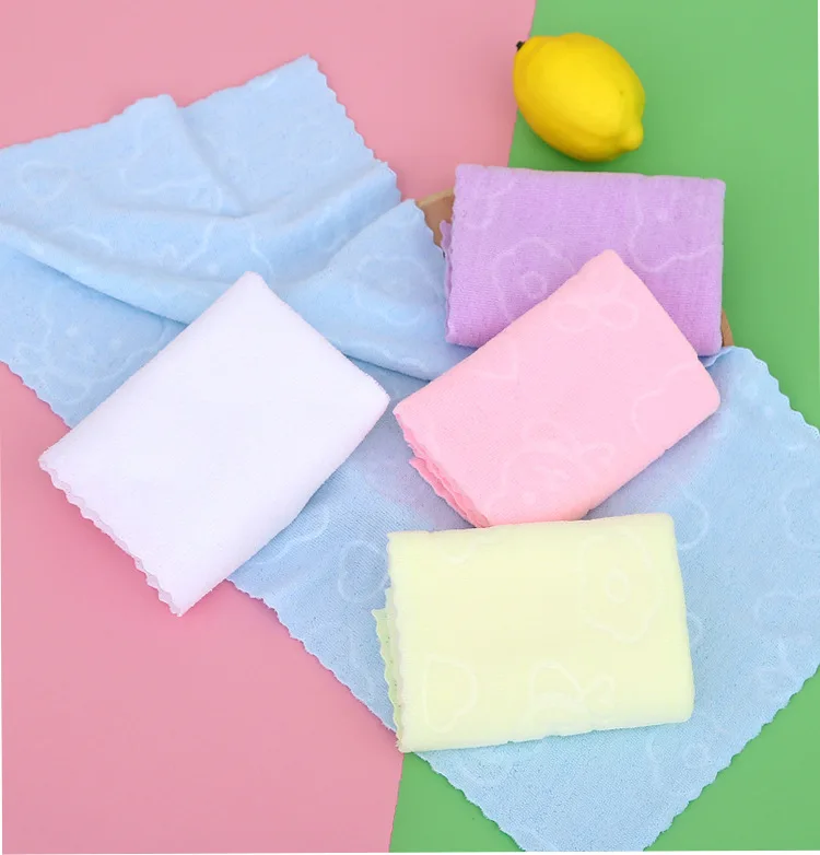 XIAOAO Manufacturer wholesale Microfiber 25*25cm Cleaning  terry towel and recycled towel