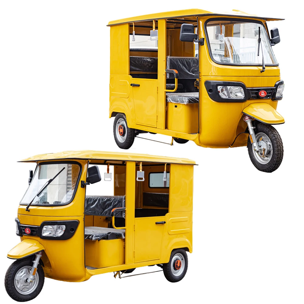 Электрический пассажирский трехколесный велосипед тук-тук пассажирский с полностью закрытым навесом 800 Вт 1000 Вт 1500 Вт Электрический трехколесный велосипед