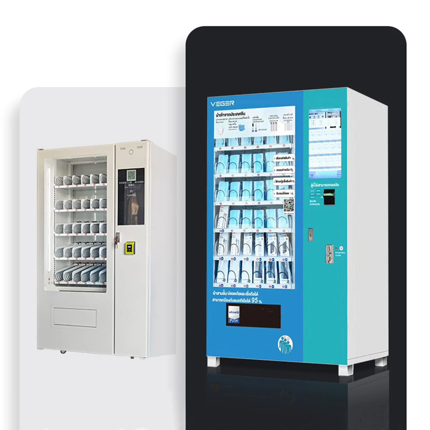 Drinks and Snacks Combo id verification vending machine Wig Eyelash Lash Beauty Vending Machine vending machine freezer