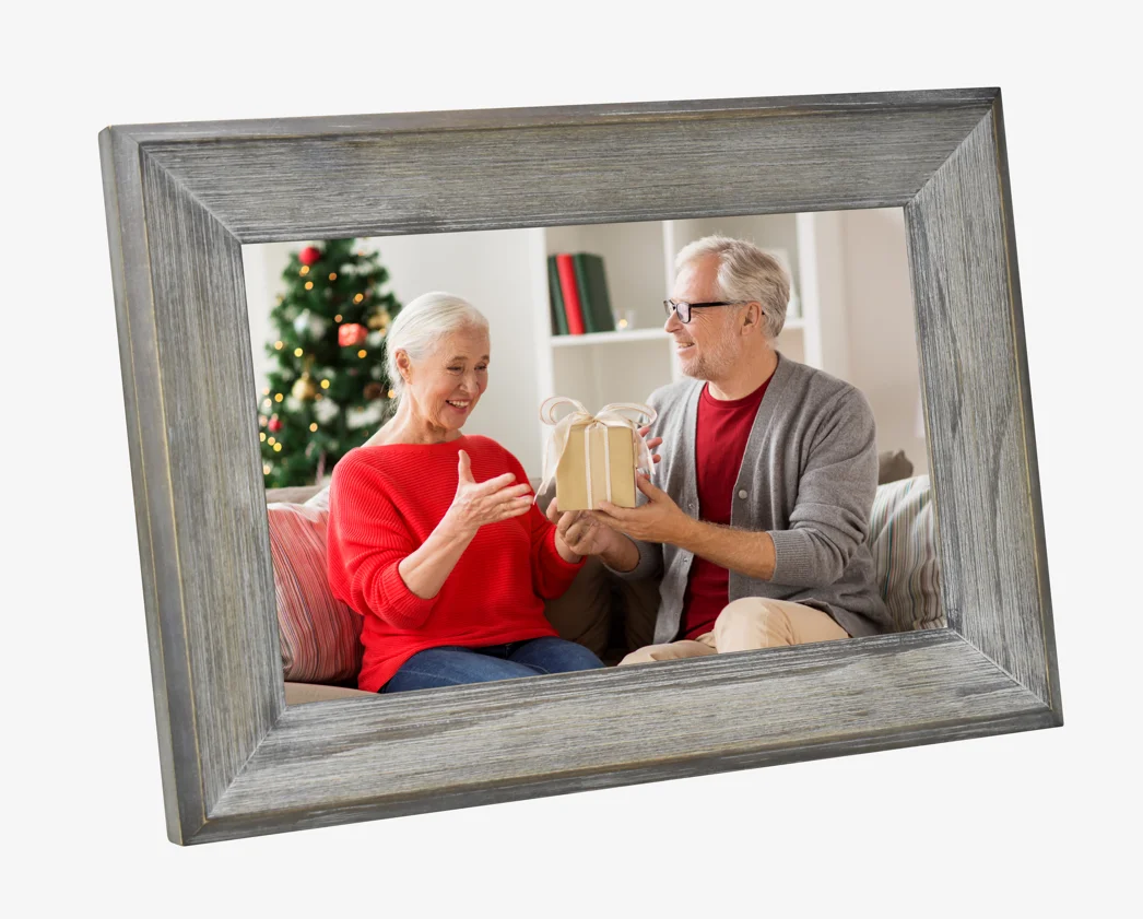 RK3126C pictures frame wood 10 Inch 800*1280 wifi digital Art Photo Frame Control via App frameo