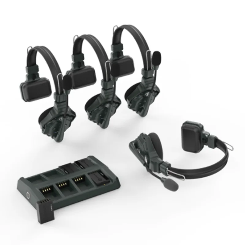 Hollyland Solidcom C1 Wireless Intercom Communication Headset Headphone Microphone 1000ft Los Range