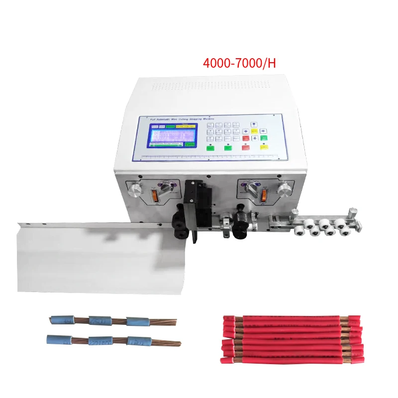 automatic high speed wire cutting and stripping machine