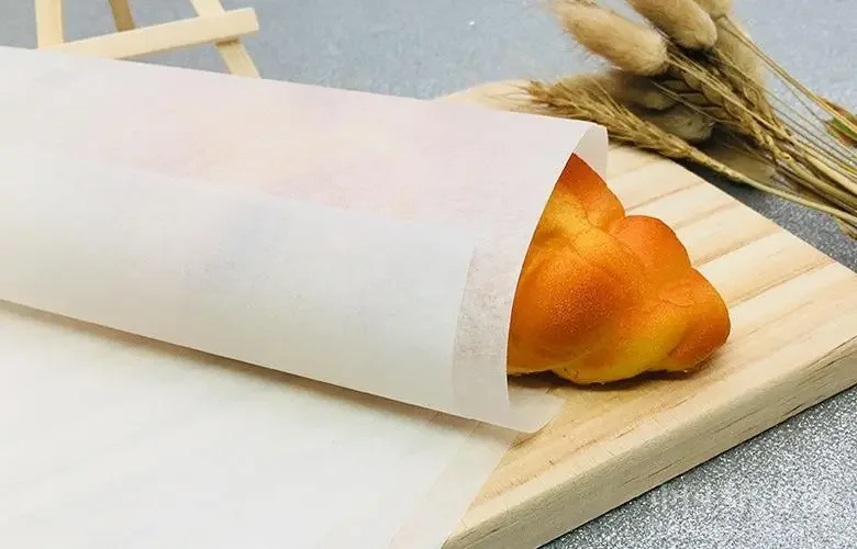 Hamburger Sandwich Pizza Greaseproof paper wax biodegradable custom printed greaseproof food wrapping paper roll food grade