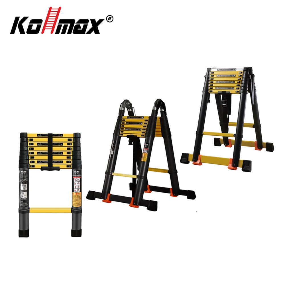 Promotion Kollmax Aluminum Telescopic Extendable Ladder Foldable Loft Ladder Stair Step