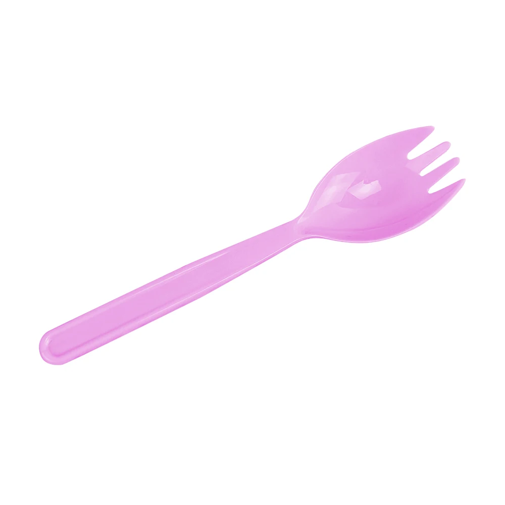 6 Inch Disposable Eco-friendly Tableware Spoon & Fork Biodegradable Corn Starch Material Cutlery fruit fork & serving spoon