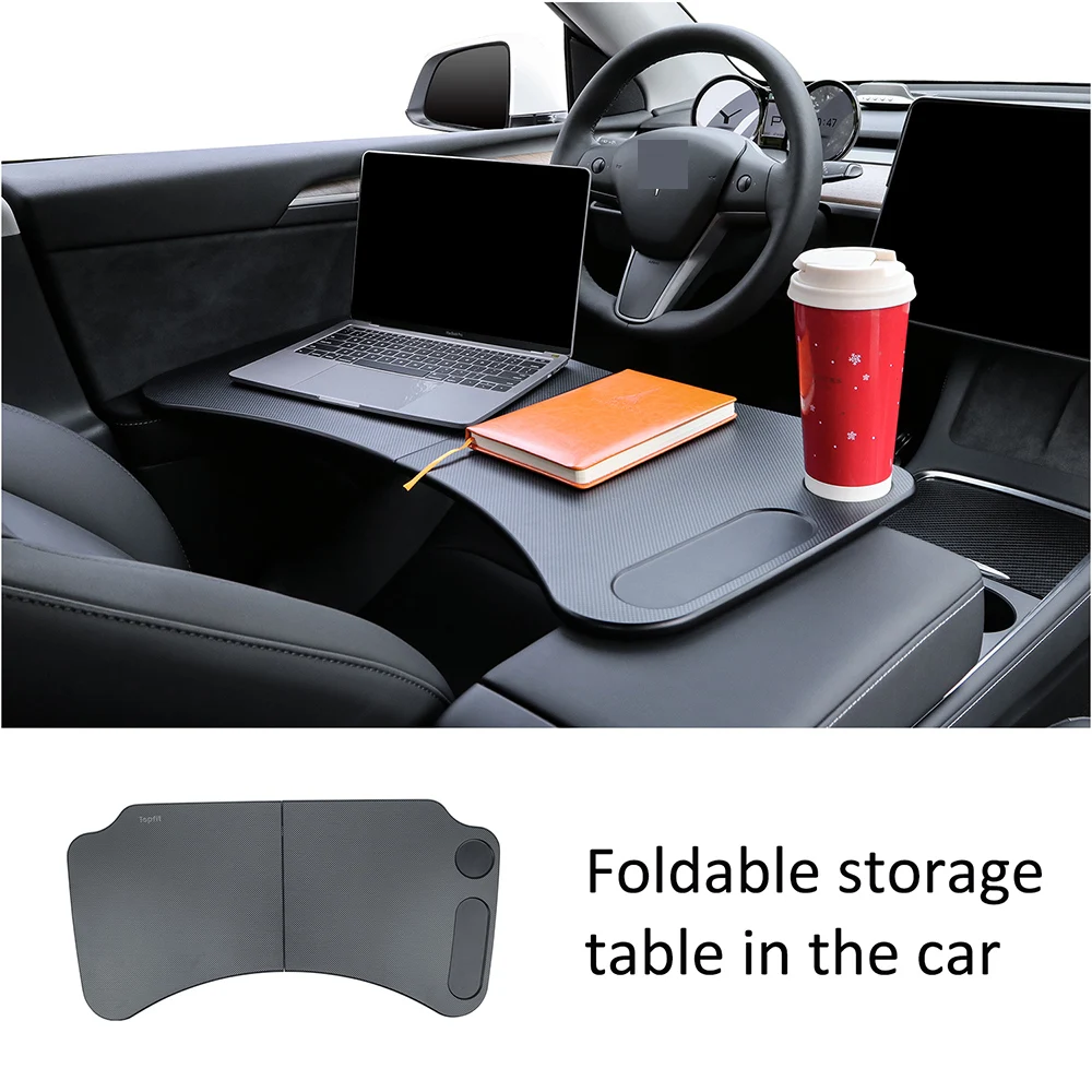 2021 Universal Laptop Car Food Table Food Eating Trays Car Accessories For Tesla Model 3 Model Y