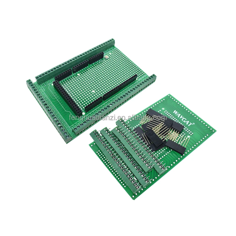 Двухсторонняя PCB прототип Клеммная колодка щит комплект для MEGA-2560 Мега 2560 R3 Mega2560 R3