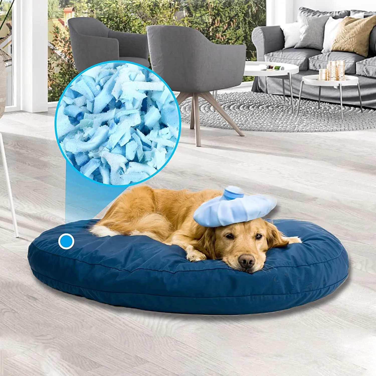 Hypoallergenic Comfortable Shredded Memory Foam Filling for Pillow, Cushion, Dog Beds, Crafts, Chair