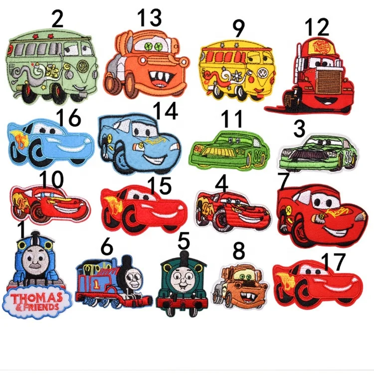 Various style of embroidered cartoon patches for children clothing
