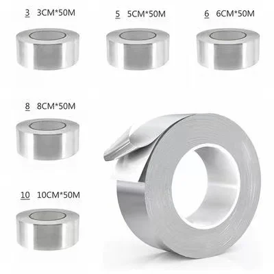 Self-adhesive aluminum foil tape jumbo rolls heat resisting foil duct tape