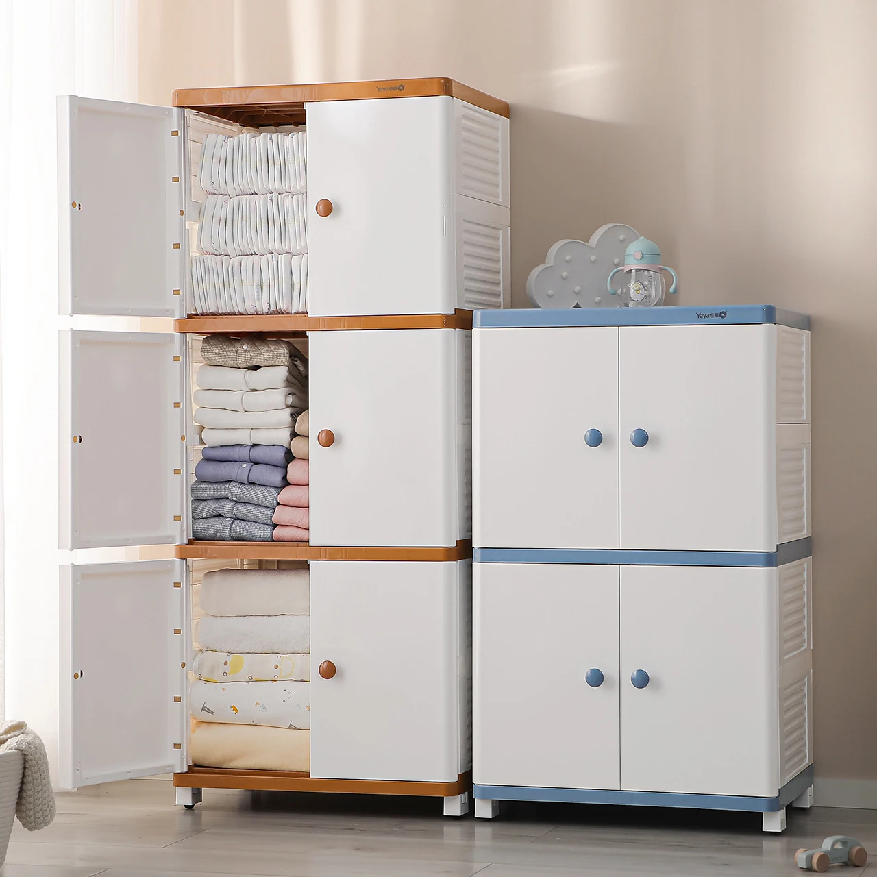 Haixing hot sale household storage container organizer room cabinet drawer plastic storage cabinets