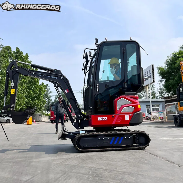 Rhinoceros xn22 2 ton min excavator with canopy mini excavator digger for sale Mini Excavator China Digger Machine