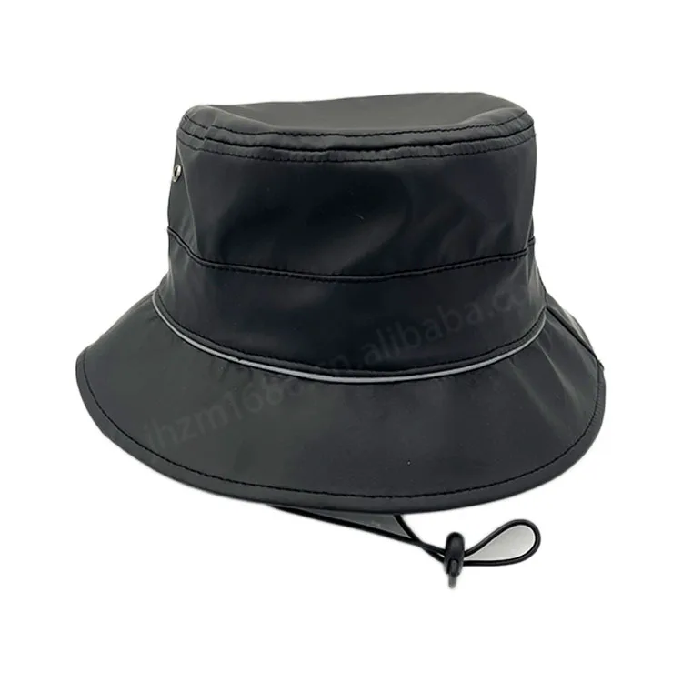 Direct Factory Custom Unisex Nylon Bucket Hat Waterproof Sun-Proof Quick-Drying Hat Printed for Casual Travel Use Adults Kids