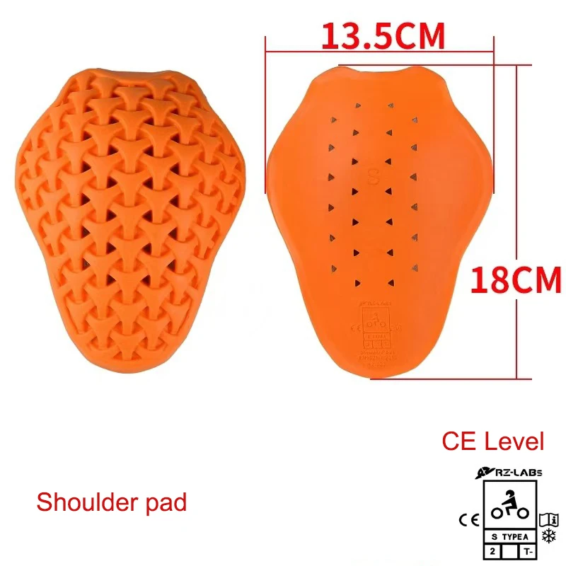 CE Level Motorcycle Armor Pads for Jacket Built-in Shoulder, Elbow, Back, and Hip Protection - Professional Racing Gear