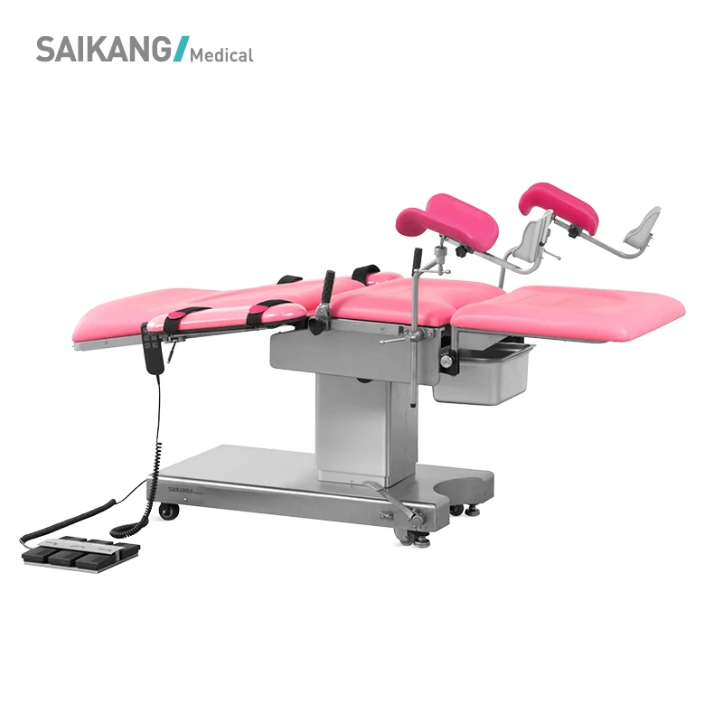 A99-5 из нержавеющей стали 5 функция гинекологических заболеваний и операционных кушеток Электрическая Медицинская акушерский стол Сделано в Китае