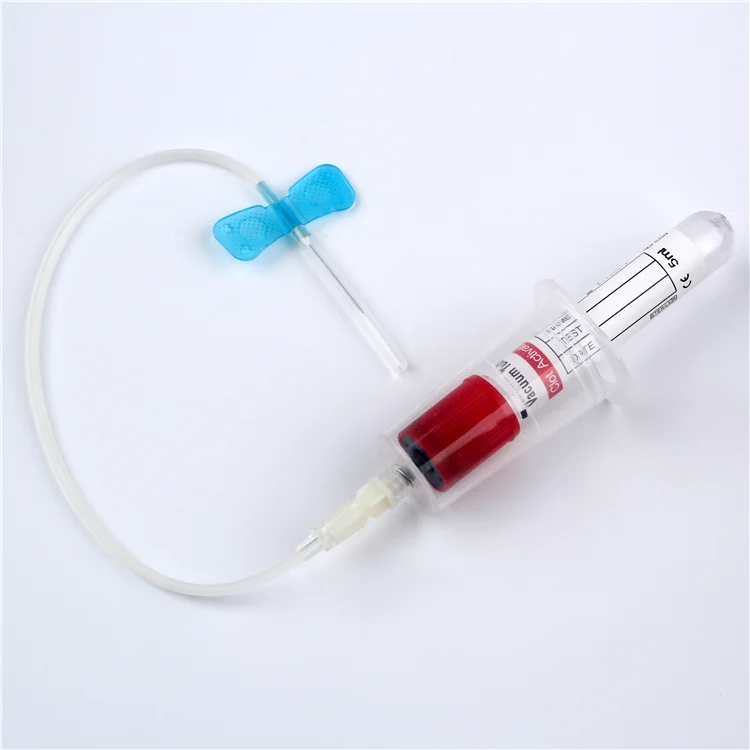 Butterfly type disposable venous sterile  blood collection needles with TUV CE &ISO