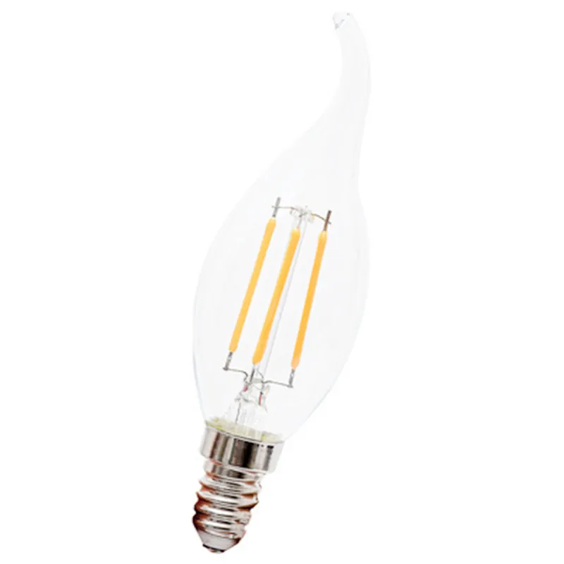 CX-Lighting Новый дизайн домашнее освещение AC прозрачная стеклянная крышка 85-265V C35 4W 2700K диммируемая Светодиодная лампа