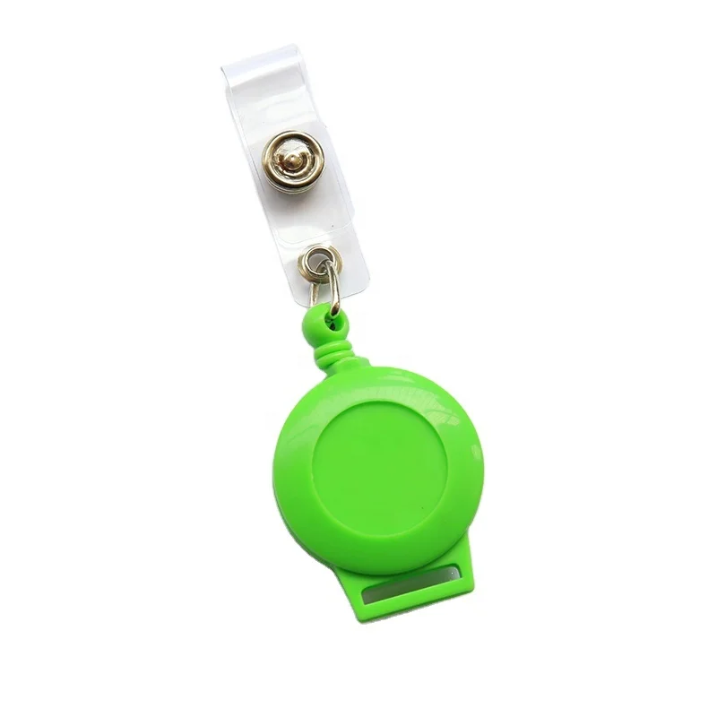 Wholesale RTS Transparent yoyo ID Reel Badge Multi Color Stock Retractable Pull reel