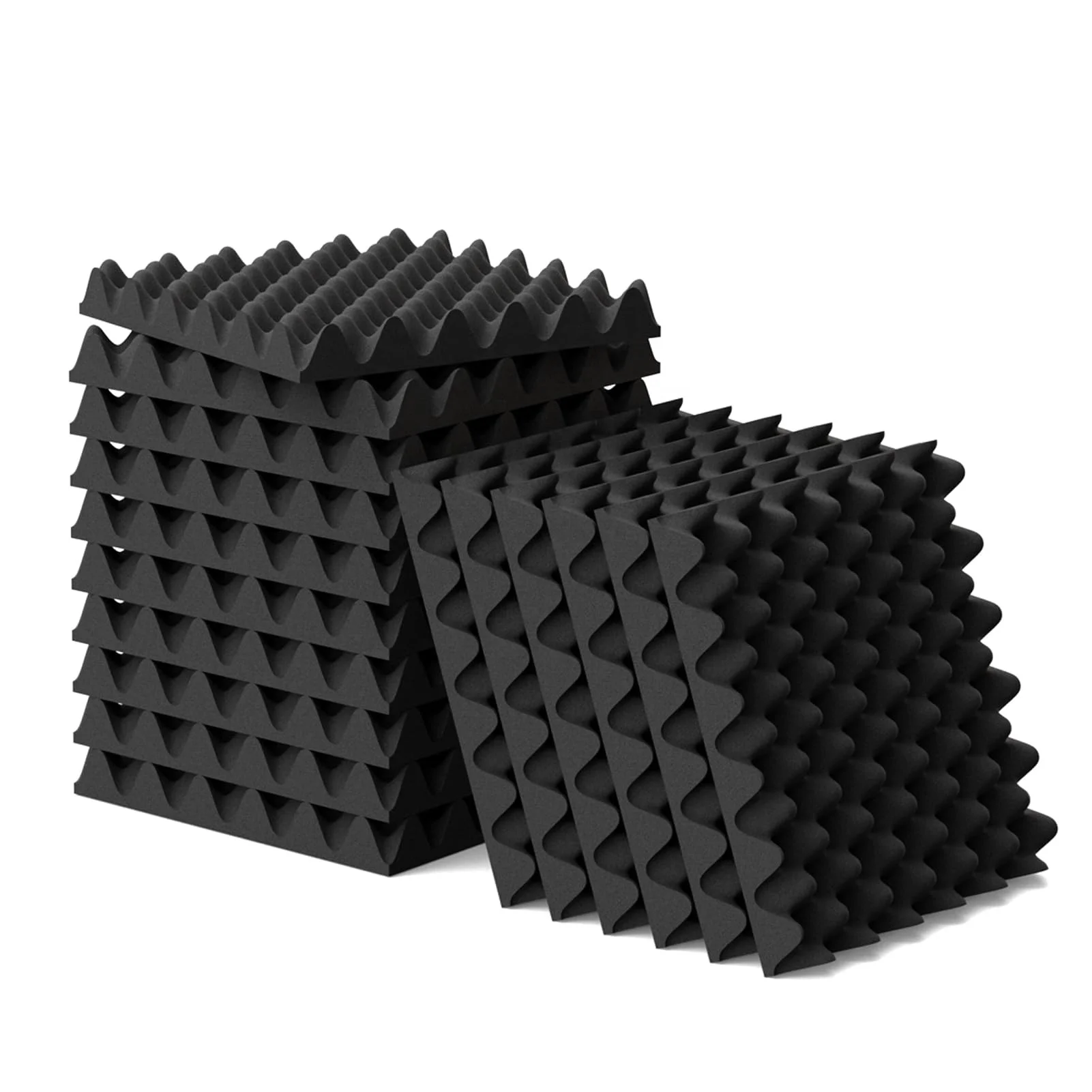 2024 Hot Sales Pyramid Acoustic Foam Panels Sound Absorbing Foam Polyester Acoustic Panel Soundproof Foam Acoustic
