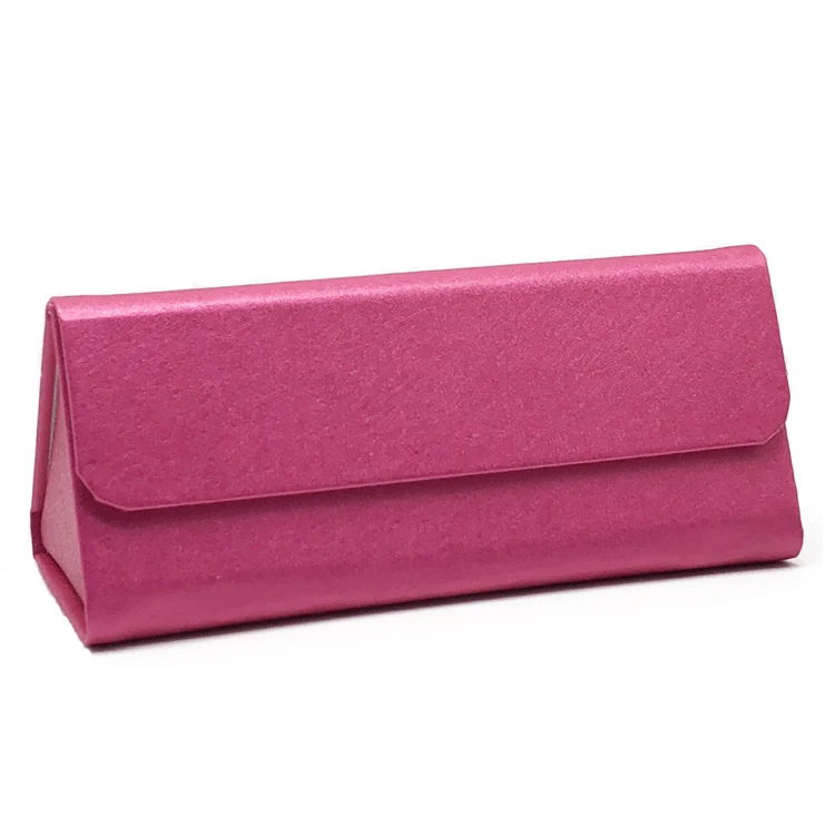2020 new fashion top quality triangle sunglass case folding glasses case with logo eyewear packaging box