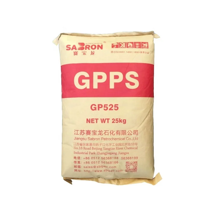 low price injection grade virgin crystal raw material plastic polystyrene gpps 525 resin granules