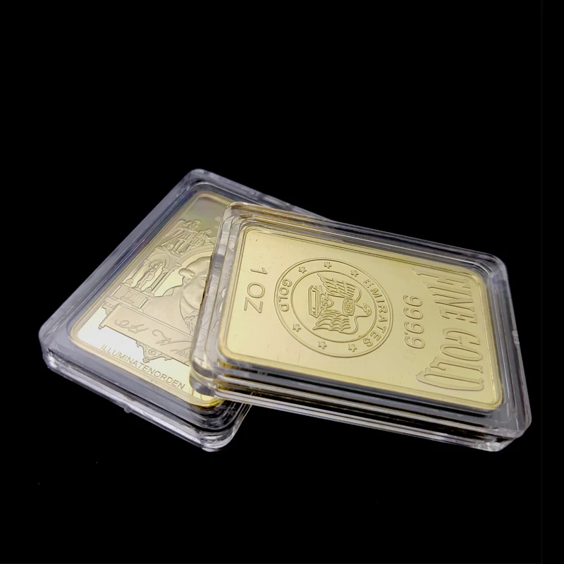 
 30x18x2 мм квадратный золотой и серебряный квадратный прозрачный держатель для монет, капсулы для продажи  