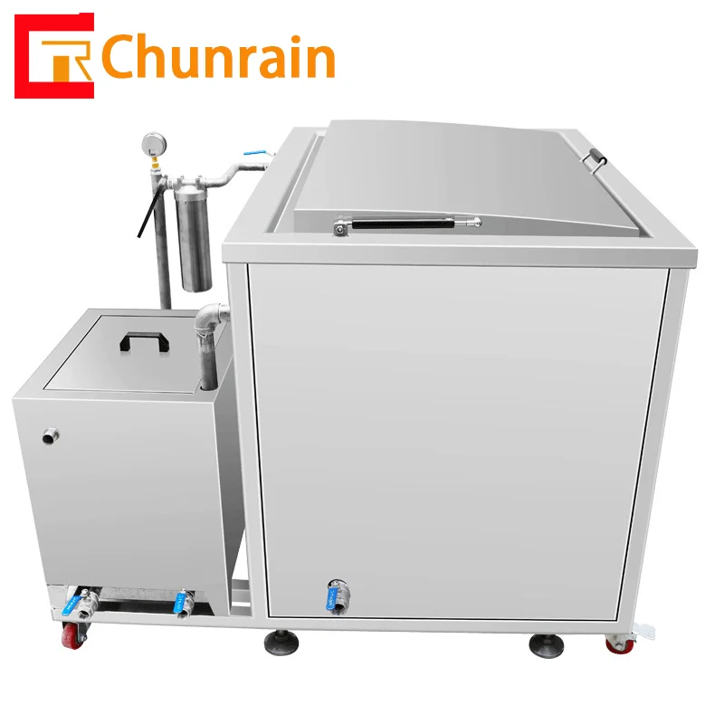 Industrial ultrasonic cleaner with filter system for stainless steel tube  parts grease and rust CR-301G 96L