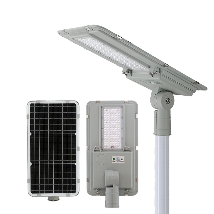 Monocrystalline Outdoor Lighting With Motion Sensor 60w 100w 180w Integrated Solar Panel Led Street Light