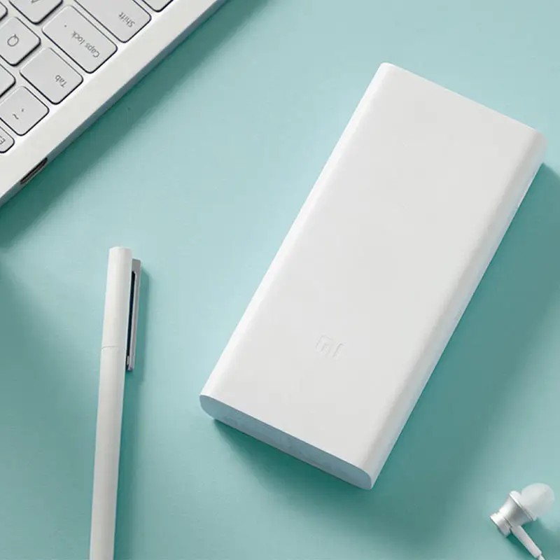 Xiaomi Mijia Power bank 20000 mAh 3 PLM18ZM 18W 2-Way Quick Charging USB C Portable Powerbank 20000 External Battery Poverbank