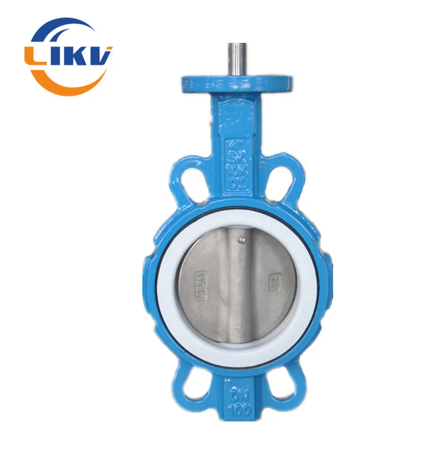 Good Price Wafer Bare Shaft  Pin Butterfly Valve Ductile Iron with Ce Approval  High Quality