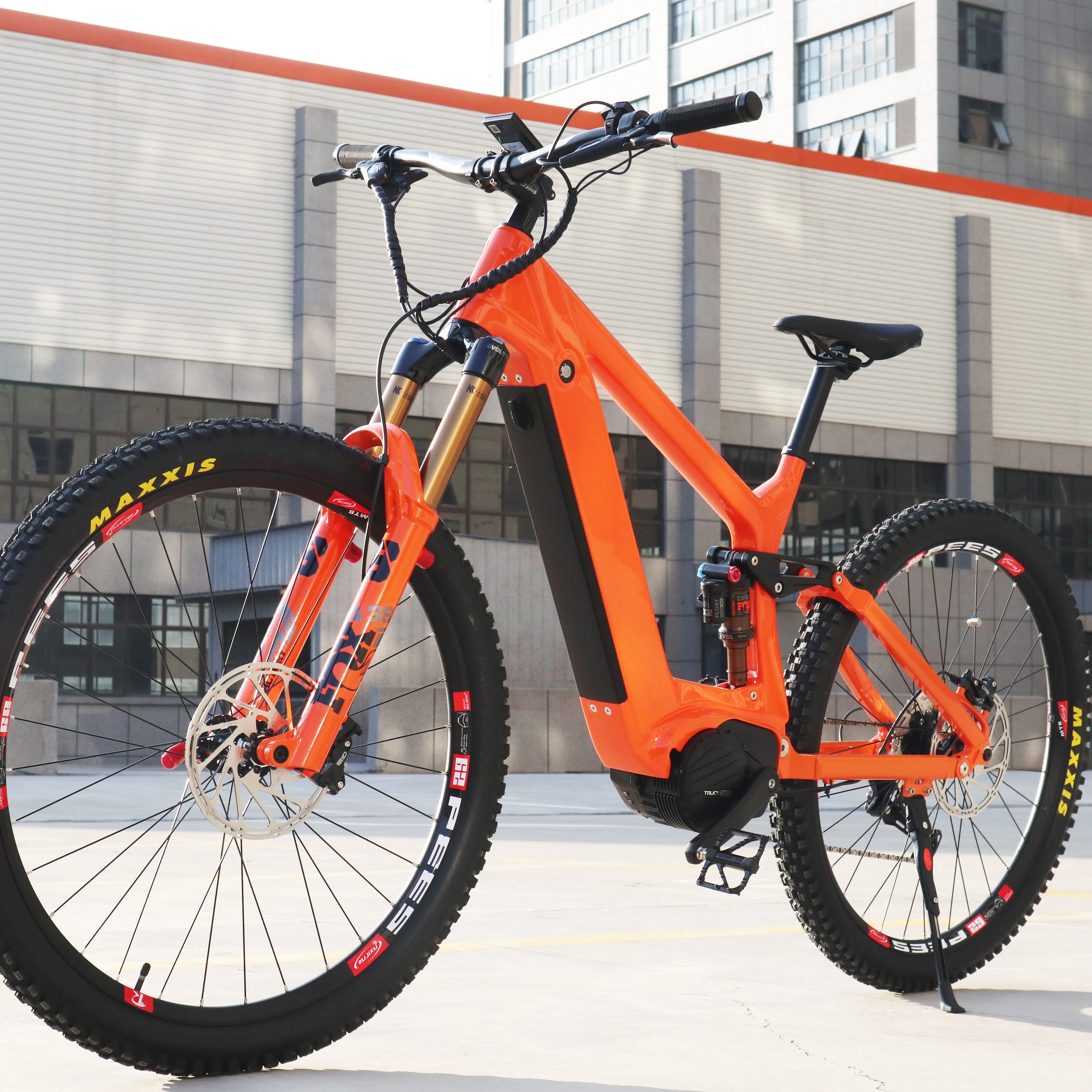 China High Quality full suspension FOX Fork Power 1000w Frame Carbon Fiber Electric SHIMANO 11 SPEED 29 inch for Mountain bike