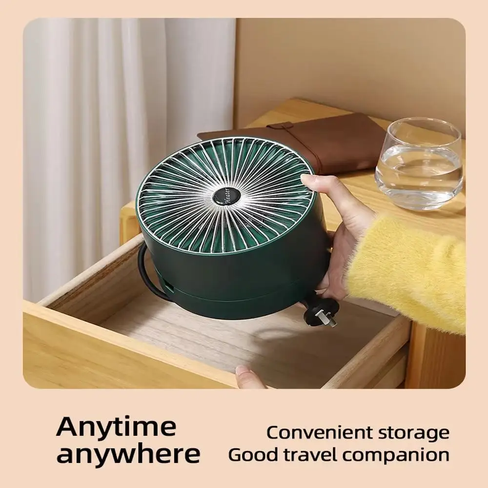 Fan Heater Fast Heating 1000W Electric Heater Vertical Desktop PTC Heating Small Portable Folding Telescopic Warm Air Blower