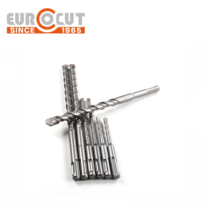 EUROCUT плоский наконечник SDS сверло твердосплавная головка Plus молотковые сверла для бетонного каменного кирпича