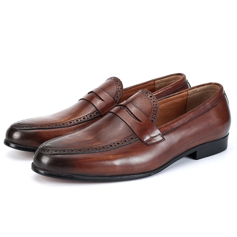 
Business Men Dress Oxford Shoes Elegant Style Textile Top Quality Formal 2019 Hot Sale Full Genuine Leather Luxury KING Popular 