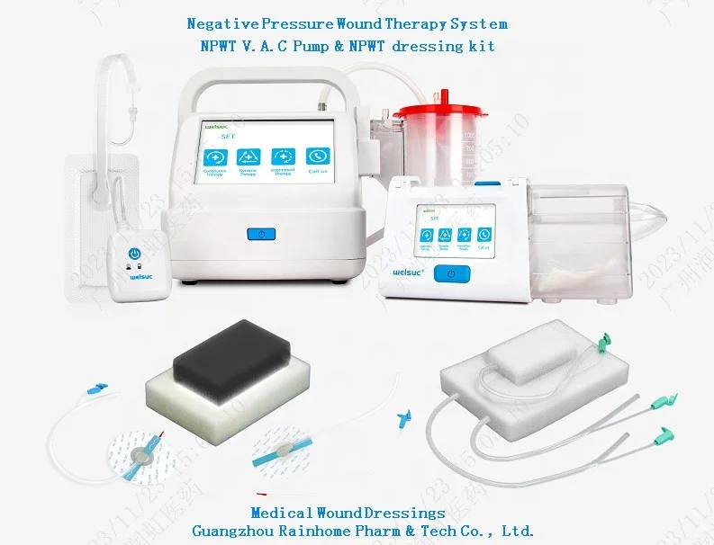 Orthopedic Surgical Instrument Negative Pressure  device Vac pump Closed Drainage Portable device with dressing NPWT  RH-S450