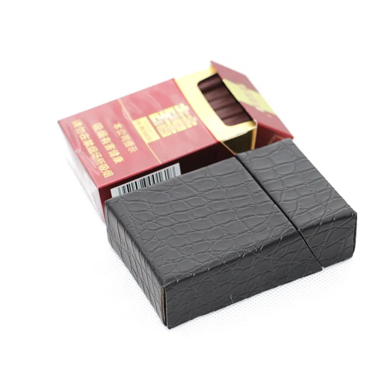 High Quality Handmade leather cigarette case Portable Cigarette sleeve leather cigarette holder