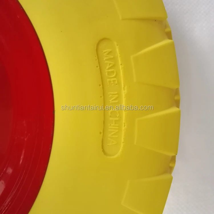 PU rubber wheel for beach cart/hand trolley
