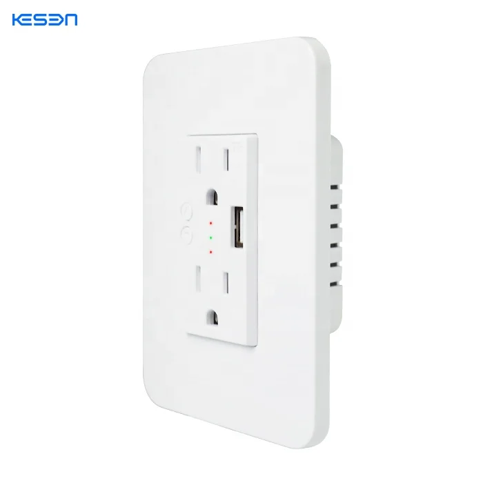 220v  US Smart Wall Socket Wifi Wall Socket With Switch Smart Socket wifi smart plug