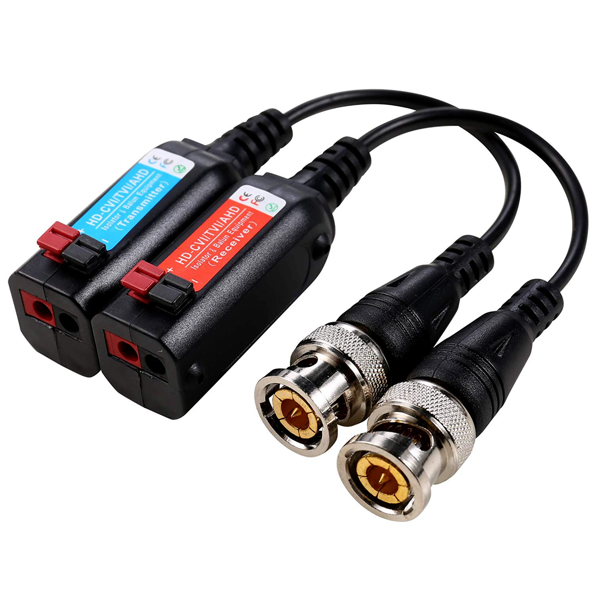 4 Channel Ethernet Over Coax BNC Eoc Extender RJ45 IP Converter CCTV HD Passive Video Balun