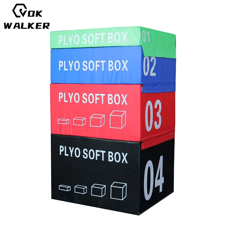Factory Price For 3 In 1 Plyometric Boxes PVC Soft Jumping Exercises Plyo Boxes for Soft Jump Training