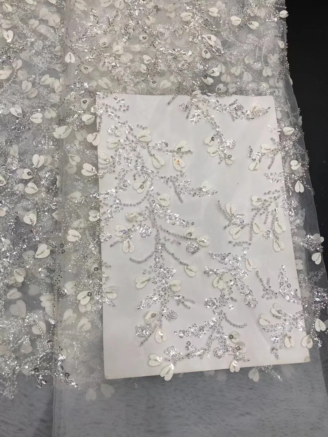 2023 glitter heart sequins embroidery lace fabrics  stones beaded nigerian african swiss 2022 lace fabrics 5 yards nigerian