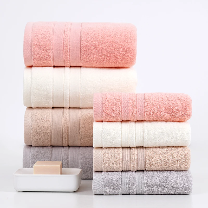 Custom Logo Large Luxury Highly absorbent 100% Cotton Bath Towels Set Quick Drying Super Soft Hotel Quality Shower Towel