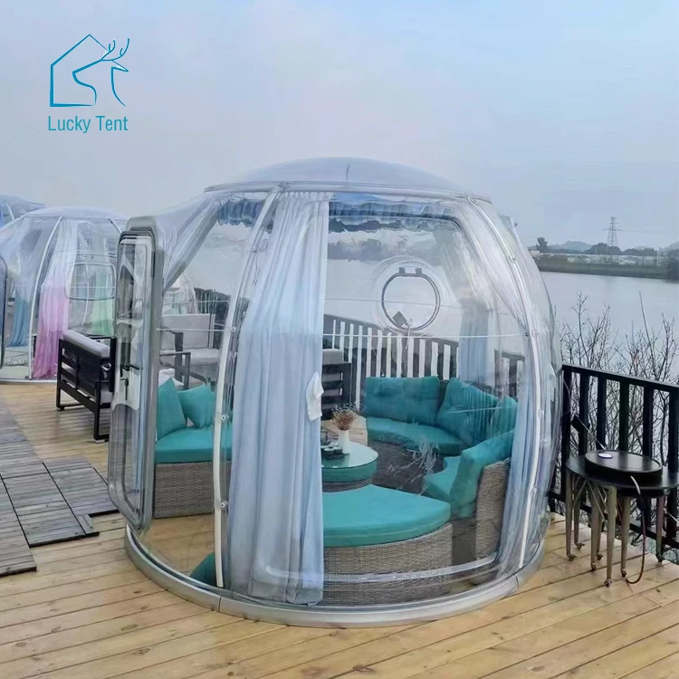 Strong Durable Polycarbonate Dome Tents Luxury Resort Glamping Tent Dome House