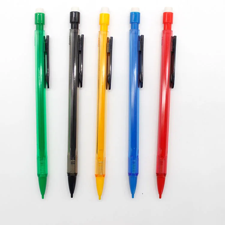 0.5/0.7mm Lead Refill Erasable Colored Mechanical Pencil with earser