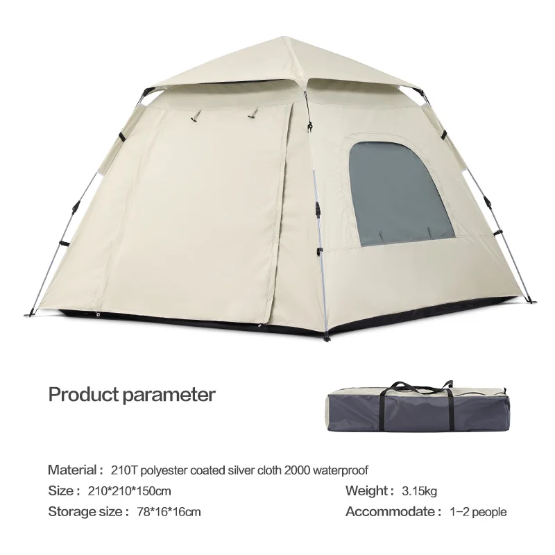 Automatic Outdoor Sport Family 3-4 Person House Fast Popup Instant Camp Tent