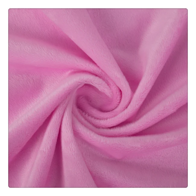 100% polyester plush fleece fabric for teddy bear